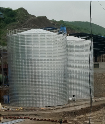 葫芦岛粮食钢板仓的安装全过程不用热焊接